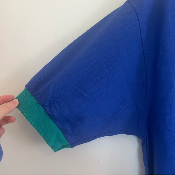 Vtg 90s Jonathan Corey Rugby Polo Shirt Adult Extra Large Colorblock USA Men’s - Picture 4 of 7